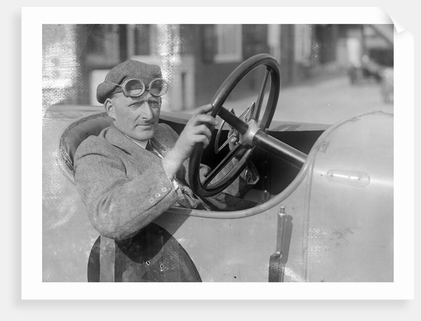RJ Sully behind the wheel of a HE 14/40, Brooklands by Bill Brunell