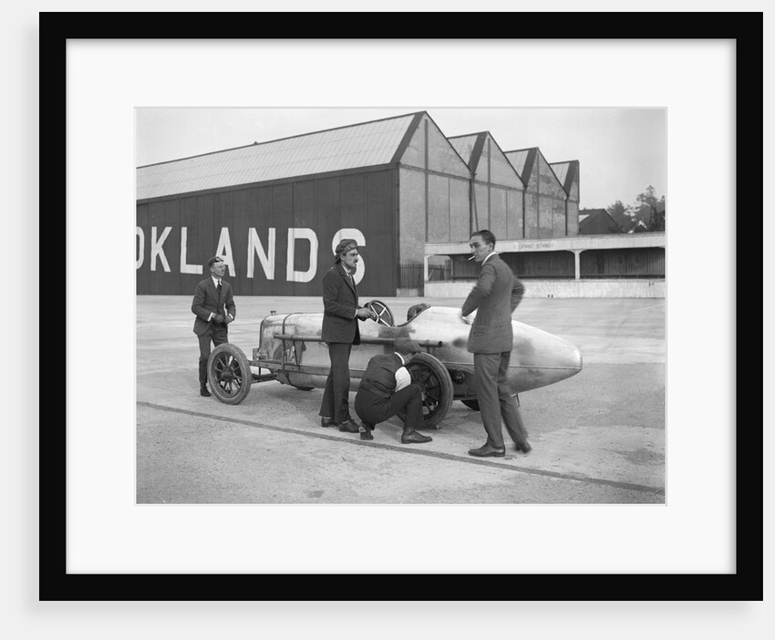 Count Louis Zborowski with his Aston Martin 1486 cc, Brooklands, 1921 by Bill Brunell