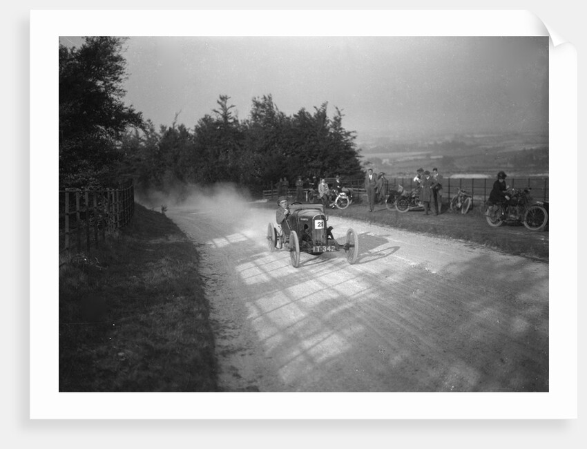 HR Godfrey driving a GN Bluebottle, Inter-Varsity Hillclimb, Tring, Hertfordshire, 5 March 1921 by Bill Brunell