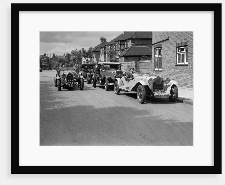 1930 Alfa-Romeo, Chrysler Coupe and Bugatti Type 43 2262cc by Bill Brunell
