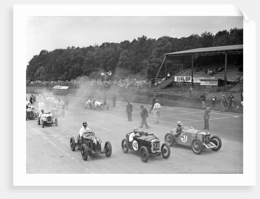 Motor race at Donington Park, Leicestershire, 1936 by Bill Brunell