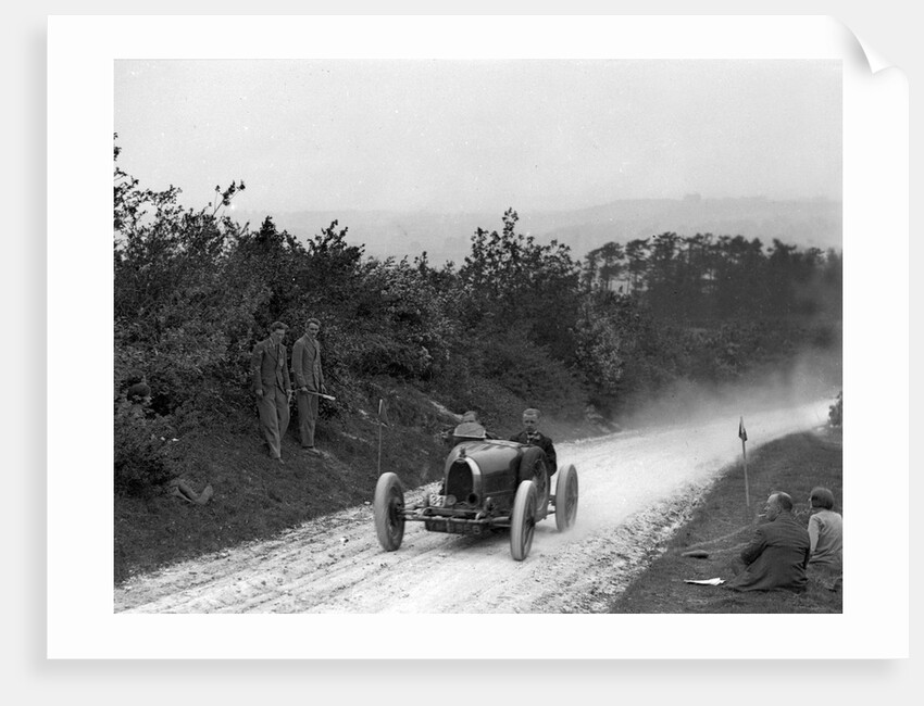 Bugatti Type 35 of WD Phillips setting the fastest time in an acceleration test by Bill Brunell