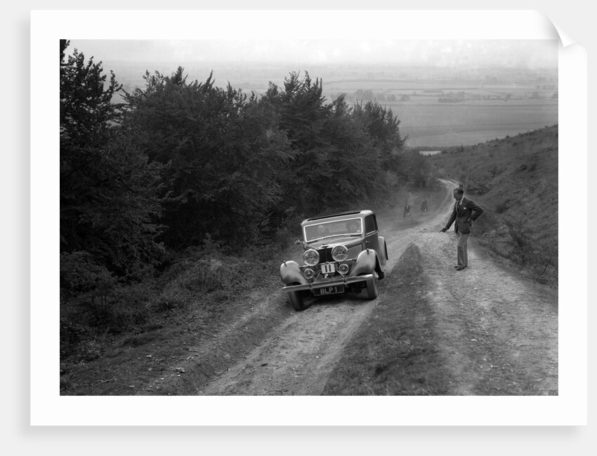 1934 Talbot 110 3377 cc competing in a Talbot CC trial by Bill Brunell