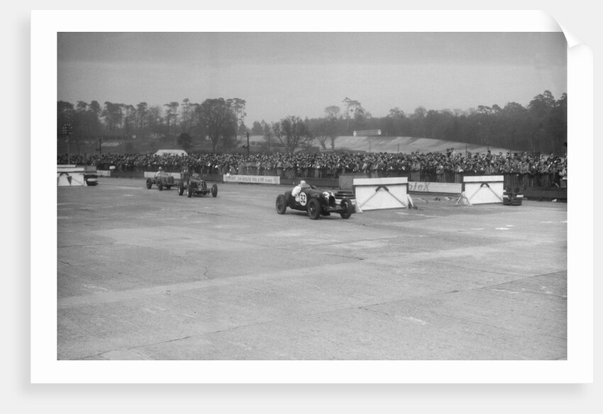 ERA cars of Jock Manby-Colegrave and Raymond Mays, JCC International Trophy, Brooklands, 2 May 1936 by Bill Brunell