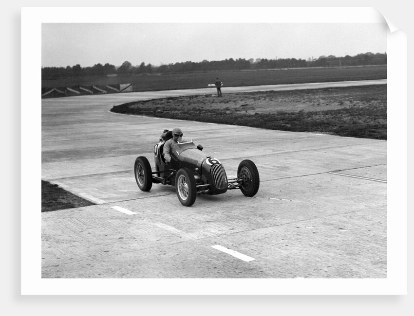 Austin 7 twin cam racing single seater on the Campbell Circuit, Brooklands by Bill Brunell