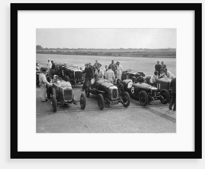 Frazer-Nash, Samson and Riley cars at an Inter-Club Meeting, Brooklands, 20 June 1931 by Bill Brunell