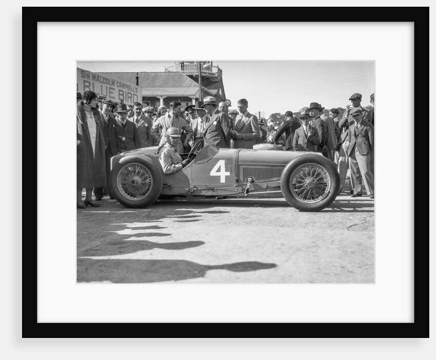 Earl Howe in his Delage GP at the BARC Meeting, Brooklands, 25 May 1931 by Bill Brunell