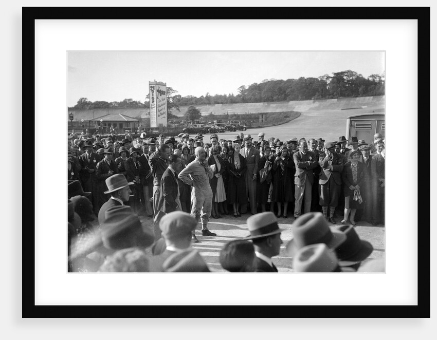 Earl Howe at the BARC Meeting, Brooklands, 25 May 1931 by Bill Brunell