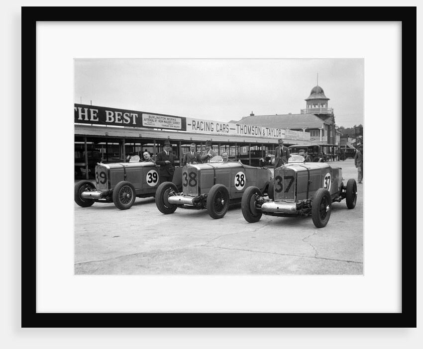 Talbot 105s of John Cobb and Tim Rose-Richards at the BRDC 500 Mile Race, Brooklands, 1931 by Bill Brunell