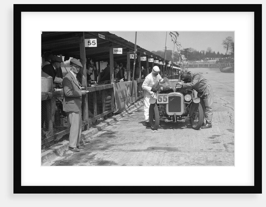 J Reeves and HHB Beacon's Austin Ulster at the JCC Double Twelve race, Brooklands, 8/9 May 1931 by Bill Brunell