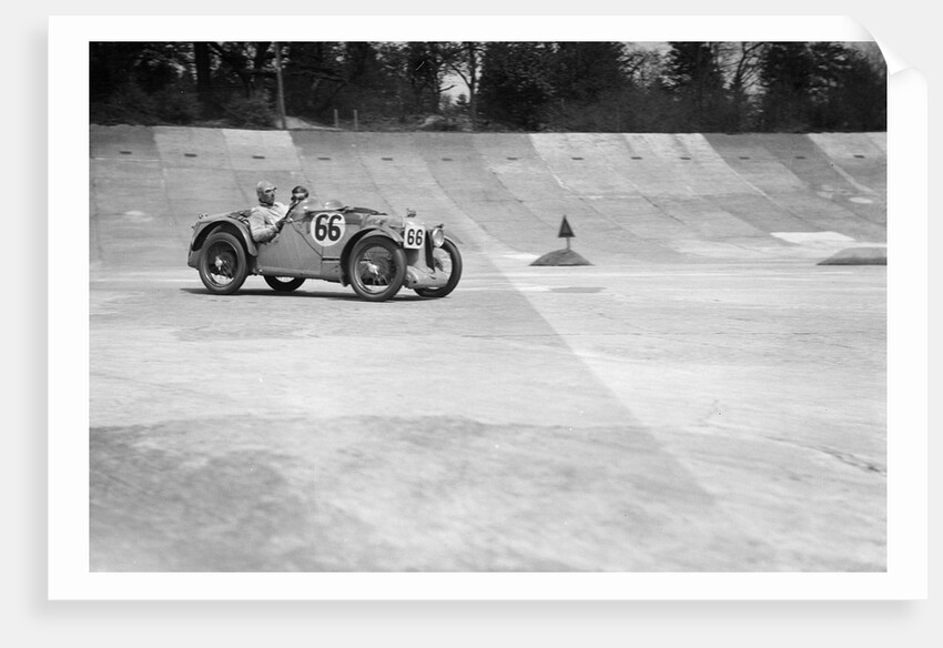 MG C type of HC Hamilton and SV Holbrook at the JCC Double Twelve race, Brooklands, 8/9 May 1931 by Bill Brunell