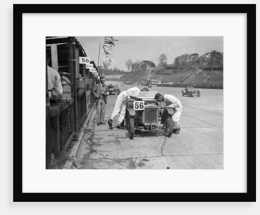 J Reeves and HHB Beacon's Austin Ulster at the JCC Double Twelve race, Brooklands, 8/9 May 1931 by Bill Brunell