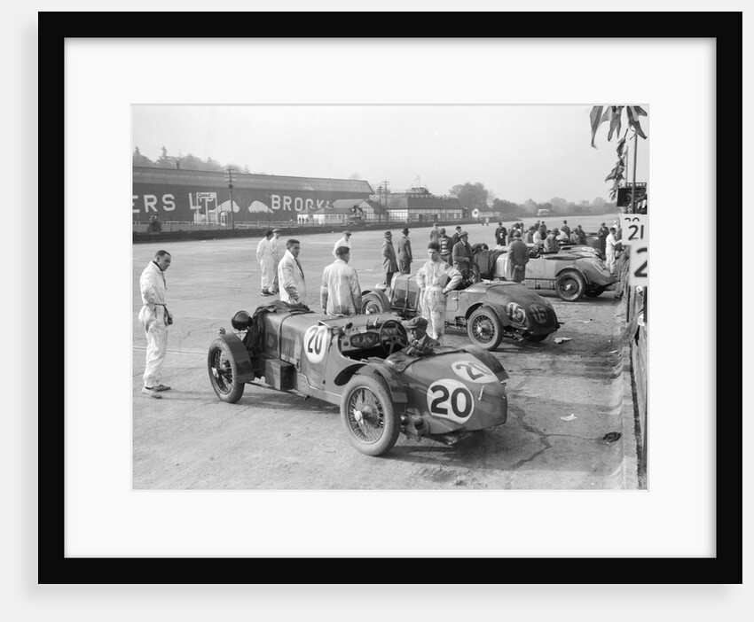 Alvis and Lea-Francis cars at the JCC Double Twelve race, Brooklands, 8/9 May 1931 by Bill Brunell