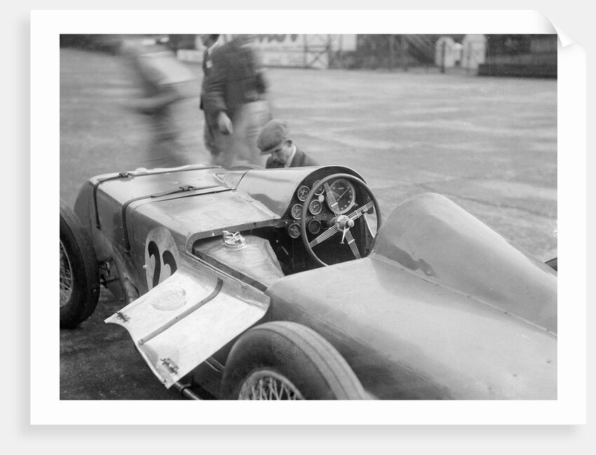 Cocckpit of Arthur Francis Ashby's special-bodied Riley 9 Brooklands, Brooklands, 1932 by Bill Brunell