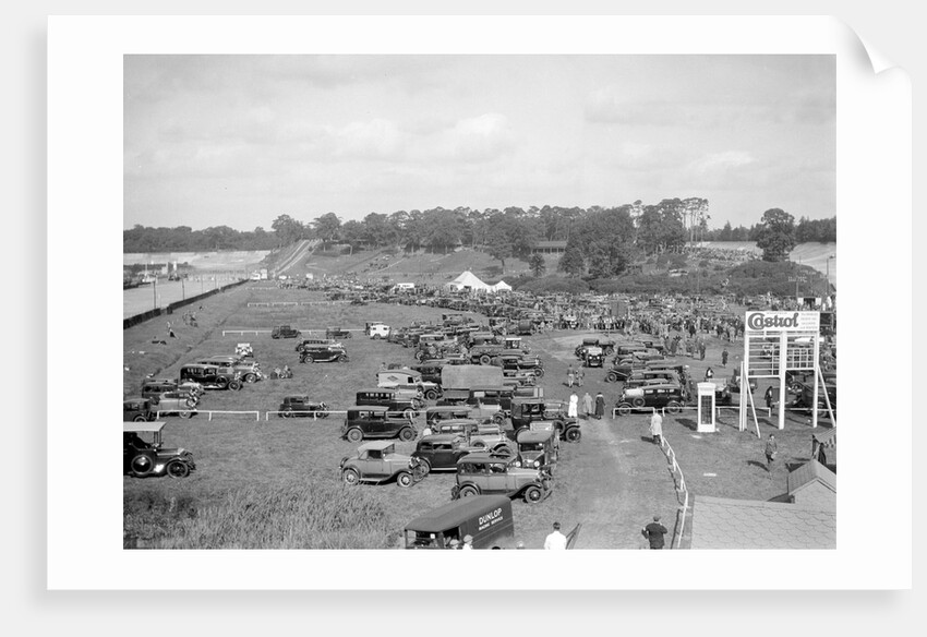 Car park at Brooklands motor racing circuit by Bill Brunell