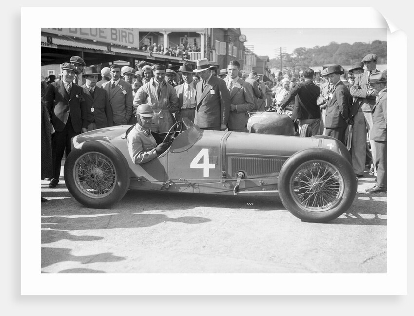 Earl Howe in his Delage at a BARC meeting at Brooklands, 25 May 1931 by Bill Brunell