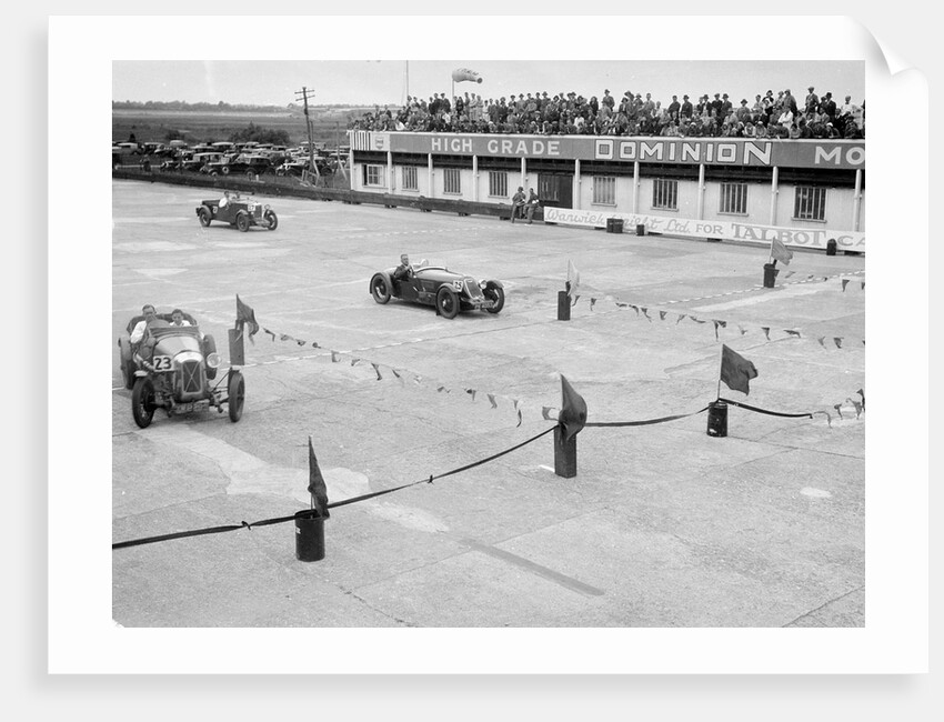 Salmson, Alta and Riley cars in action at the JCC Members Day, Brooklands, 4 July 1931 by Bill Brunell