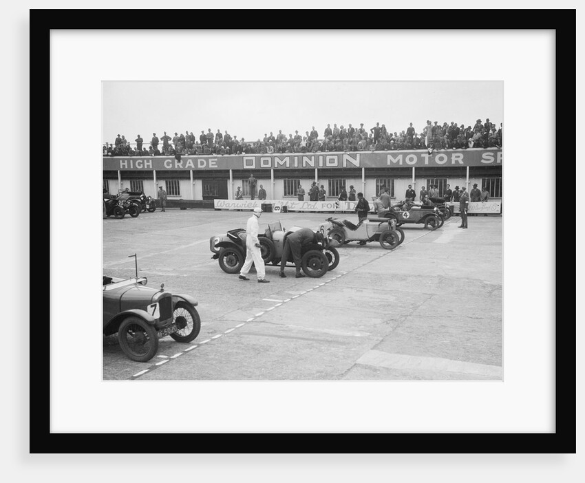 Cars on the start line at the JCC Members Day, Brooklands, 4 July 1931 by Bill Brunell