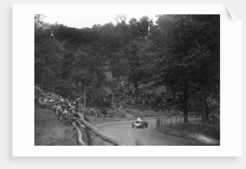 Raymond Mays' Vauxhall-Villiers competing in the Shelsley Walsh Speed Hill Climb, Worcestershire by Bill Brunell