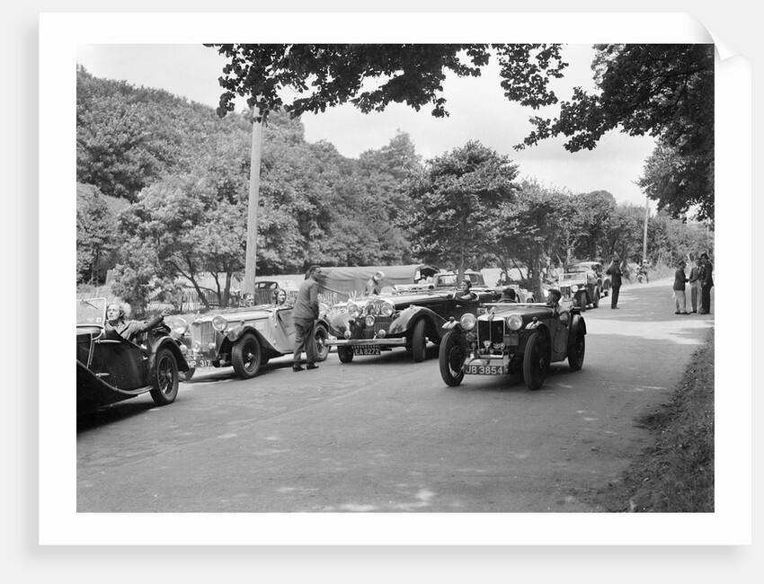 Cars competing in the MCC Torquay Rally, July 1937 by Bill Brunell