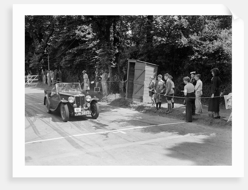 FE Ainley's MG Magnette NA, winner of a bronze award at the MCC Torquay Rally, July 1937 by Bill Brunell