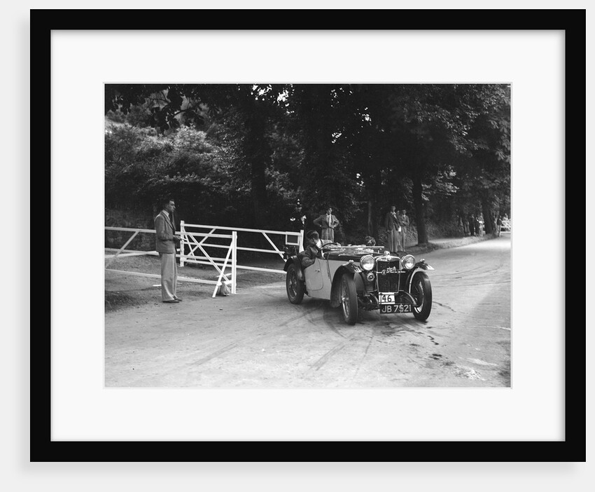 Cream Cracker Team MG PB of CAN May competing at the MCC Torquay Rally, July 1937 by Bill Brunell