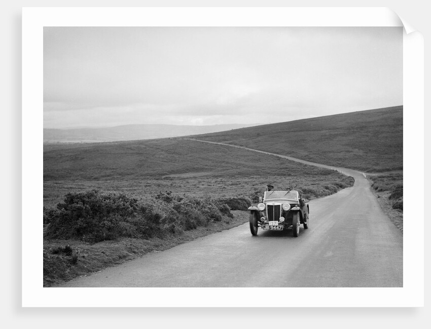MG TA of RA MacDermid, winner of a bronze award at the MCC Torquay Rally, July 1937 by Bill Brunell