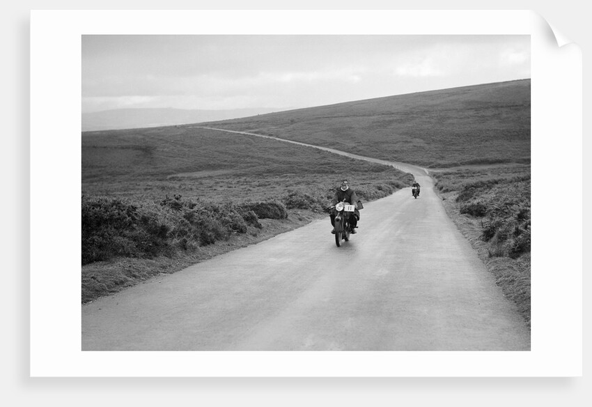 348 cc Velocette of GG Murdoch competing in the MCC Torquay Rally, July 1937 by Bill Brunell