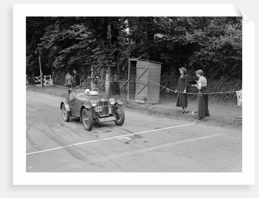 EC Haesendonck's MG PB competing at the MCC Torquay Rally, July 1937 by Bill Brunell