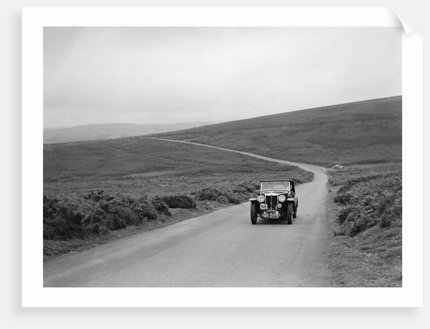 MG Magnette of KG Moss competing at the MCC Torquay Rally, July 1937 by Bill Brunell