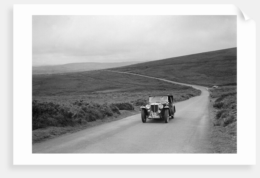 MG Magnette of RWG Collins, winner of a premier award at the MCC Torquay Rally, July 1937 by Bill Brunell
