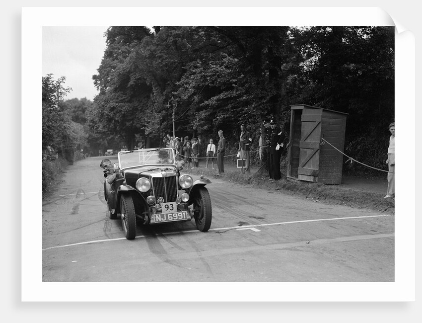 MG Magnette of RWG Collins, winner of a premier award at the MCC Torquay Rally, July 1937 by Bill Brunell