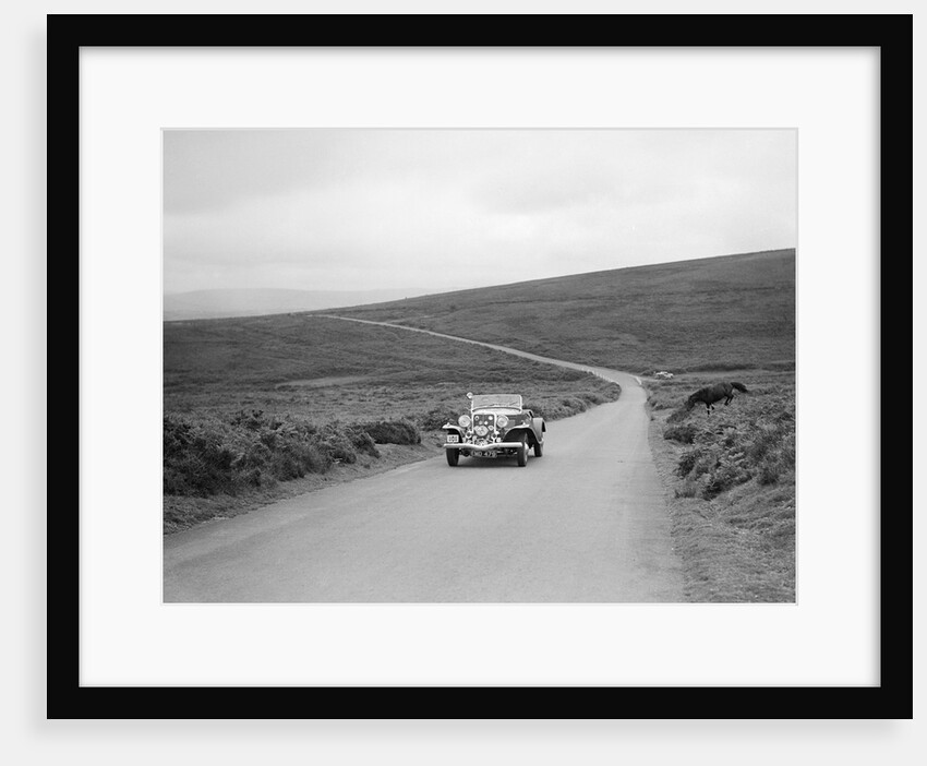 DG Silcock's Jensen V8, winner of a bronze award at the MCC Torquay Rally, July 1937 by Bill Brunell
