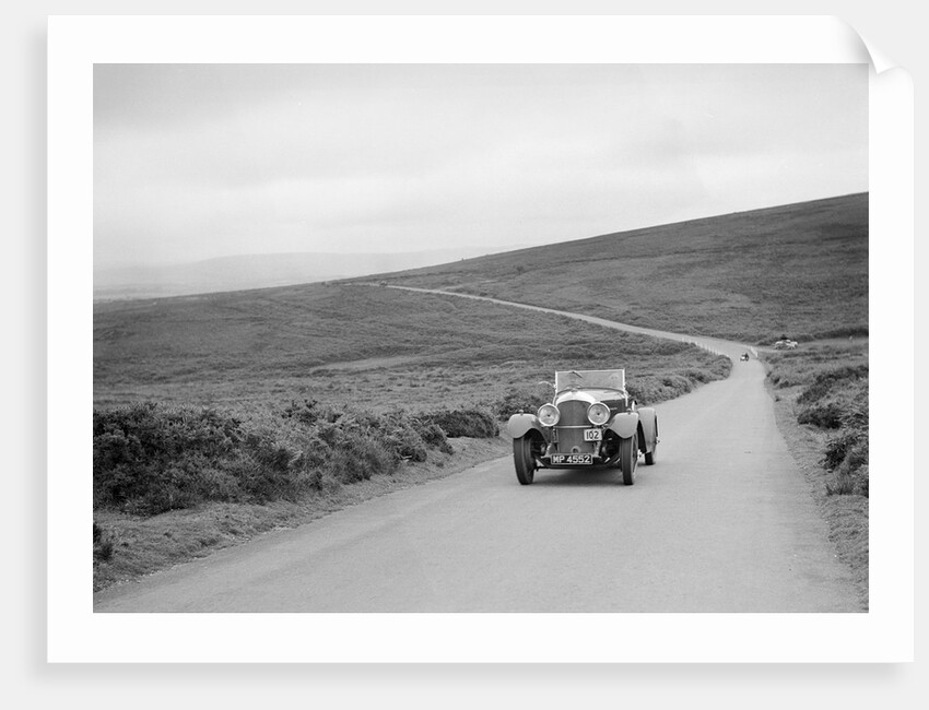 Bentley of FE Elgood, winner of a premier award at the MCC Torquay Rally, July 1937 by Bill Brunell