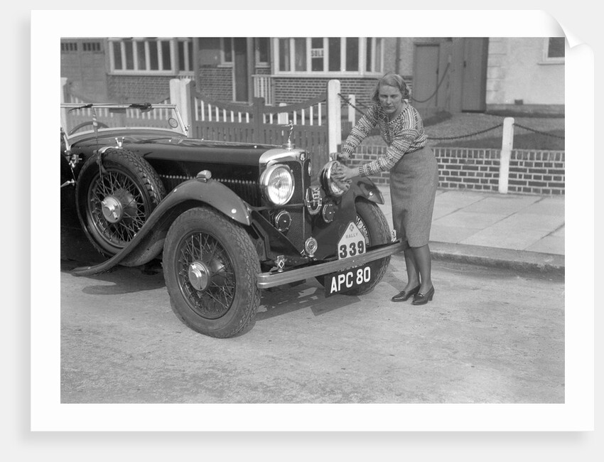 Kitty Brunell and her winning AC 4-seater tourer, RAC Rally, March 1933 by Bill Brunell