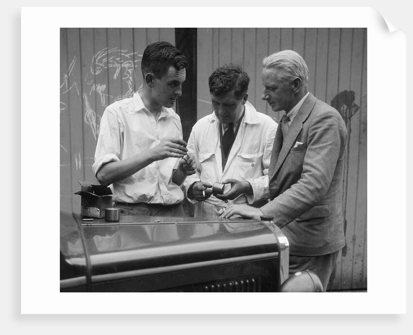 Austin 7 at Brooklands on the day of Leon Cushman's speed record attempt, 8 August 1931 by Bill Brunell