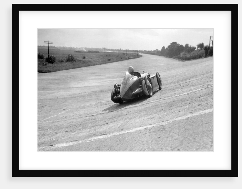 Leon Cushman's Austin 7 racer making a speed record attempt, Brooklands, 8 August 1931 by Bill Brunell