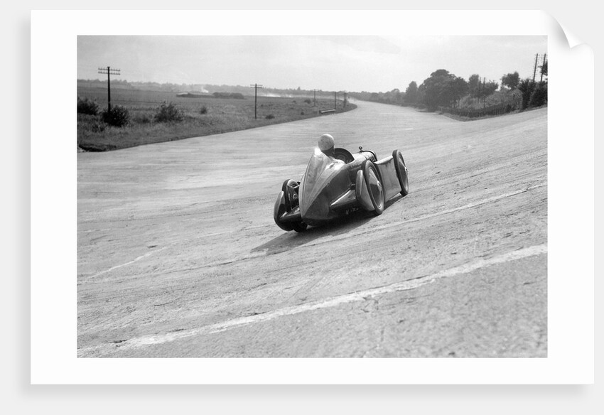 Leon Cushman's Austin 7 racer making a speed record attempt, Brooklands, 8 August 1931 by Bill Brunell