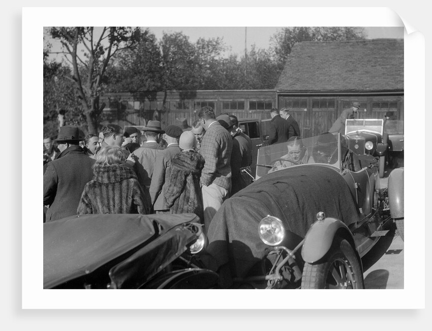 Bugatti Type 43 taking part in the Bugatti Owners Club car treasure hunt, 25 October 1931 by Bill Brunell