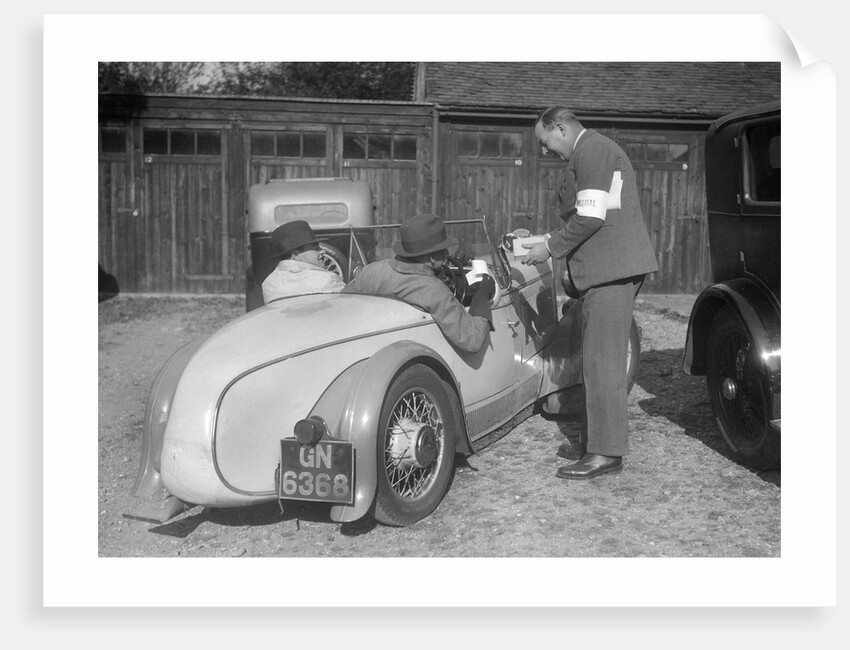 Wolseley Hornet with Swallow body at the Bugatti Owners Club car treasure hunt, 25 October 1931 by Bill Brunell