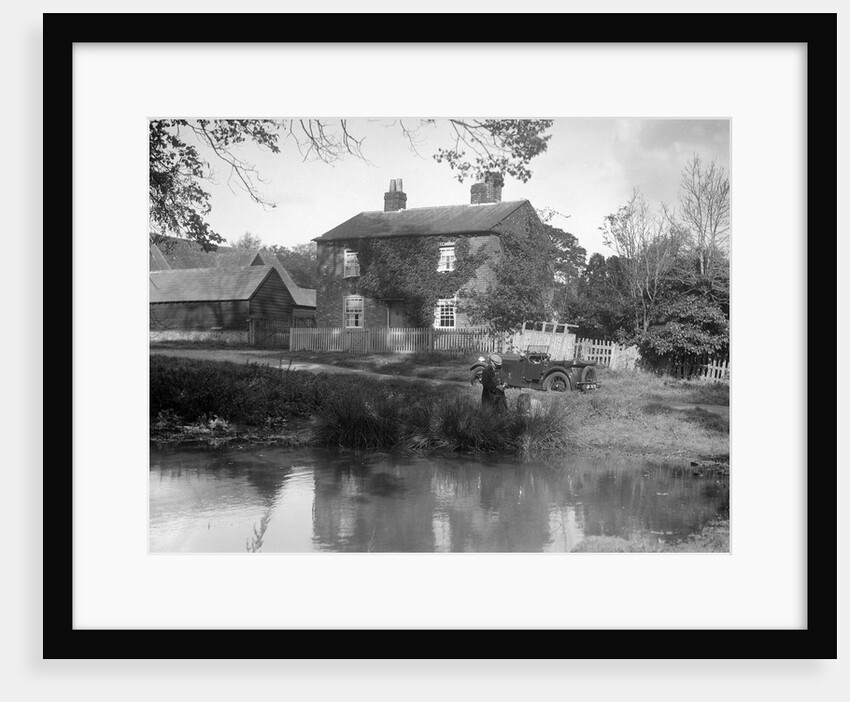 Wolseley Hornet taking part in the Bugatti Owners Club car treasure hunt, 25 October 1931 by Bill Brunell