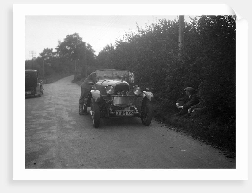 Lagonda taking part in the Bugatti Owners Club car treasure hunt, 25 October 1931 by Bill Brunell