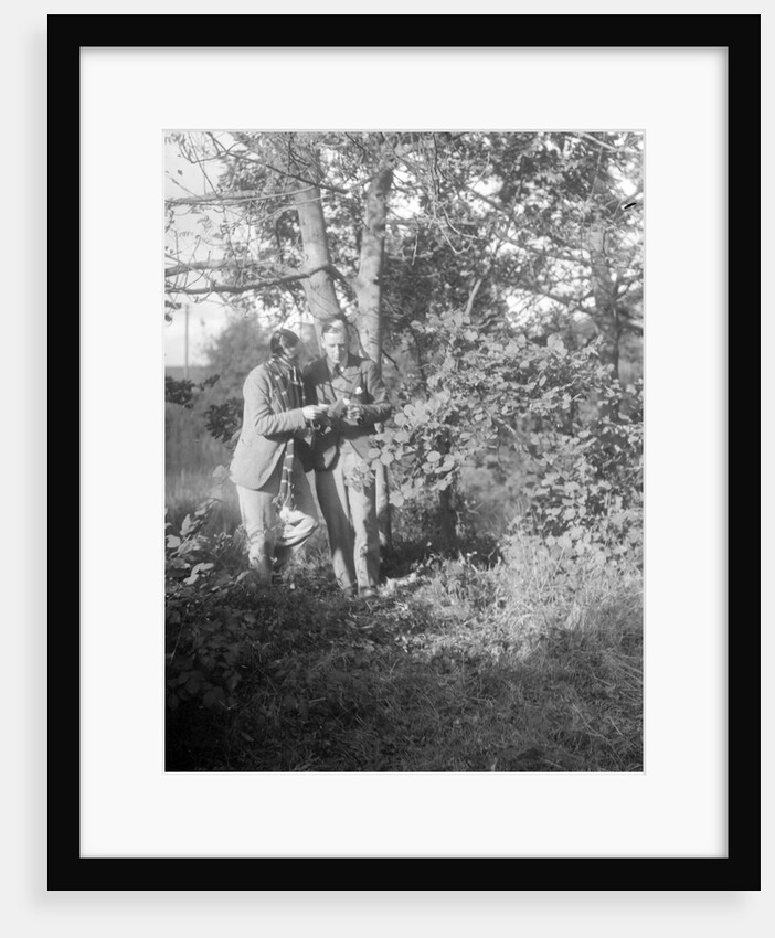 Two participants in the Bugatti Owners Club car treasure hunt, 25 October 1931 by Bill Brunell