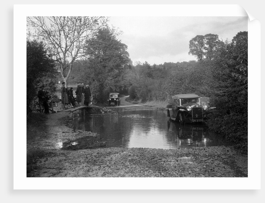 Lancia Lambda taking part in the Bugatti Owners Club car treasure hunt, 25 October 1931 by Bill Brunell