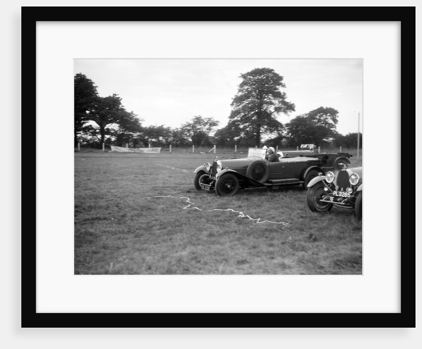 Two Bugatti Type 44s taking part in the Bugatti Owners Club gymkhana, 5 July 1931 by Bill Brunell