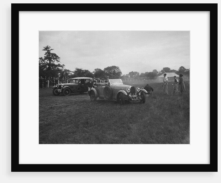 Bugatti Type 44 and Alvis FWD taking part in the Bugatti Owners Club gymkhana, 5 July 1931 by Bill Brunell
