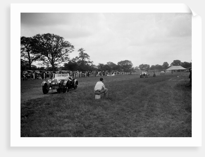 Aston Martin and Bugatti Type 43s taking part in the Bugatti Owners Club gymkhana, 5 July 1931 by Bill Brunell