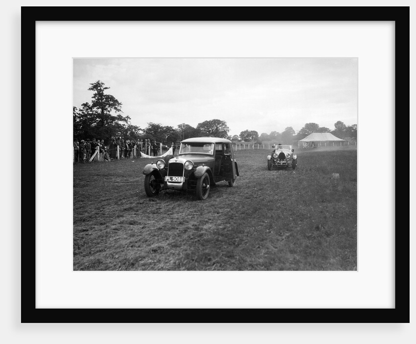 Alvis FWD and Bugatti Type 44 taking part in the Bugatti Owners Club gymkhana, 5 July 1931 by Bill Brunell