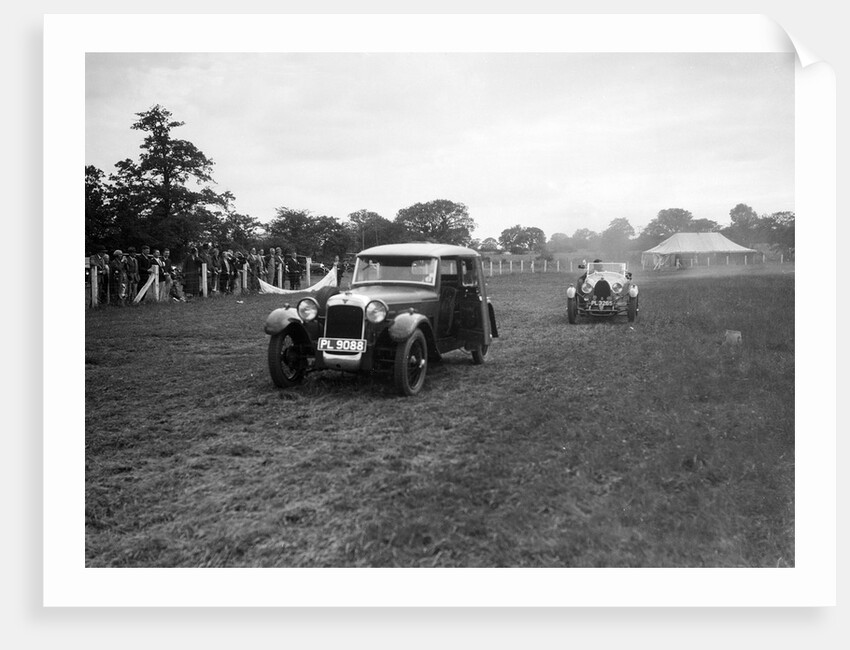 Alvis FWD and Bugatti Type 44 taking part in the Bugatti Owners Club gymkhana, 5 July 1931 by Bill Brunell