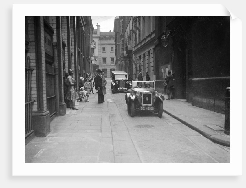 Austin 7 at a motor vehicle blessing ceremony by Bill Brunell